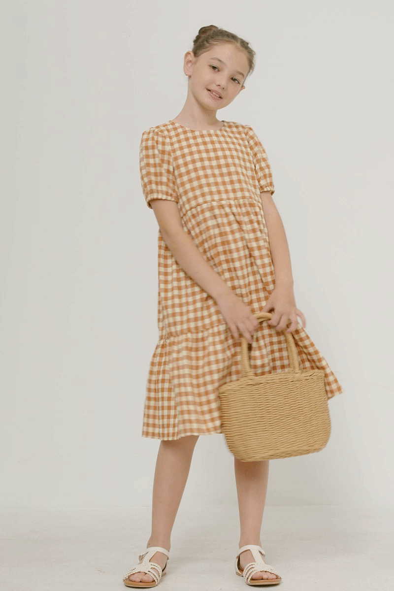 The Apricot Dream Tiered Dress