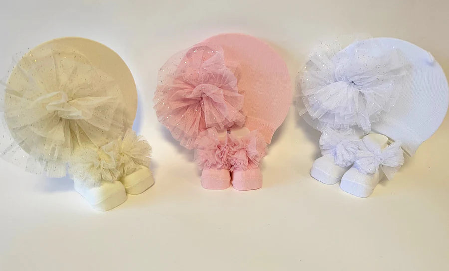Tulle Frill Hat & Sock Set