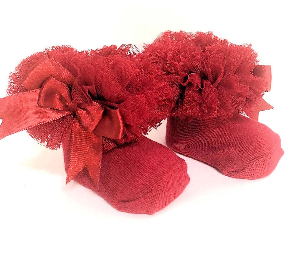 Tulle Frill Baby Socks