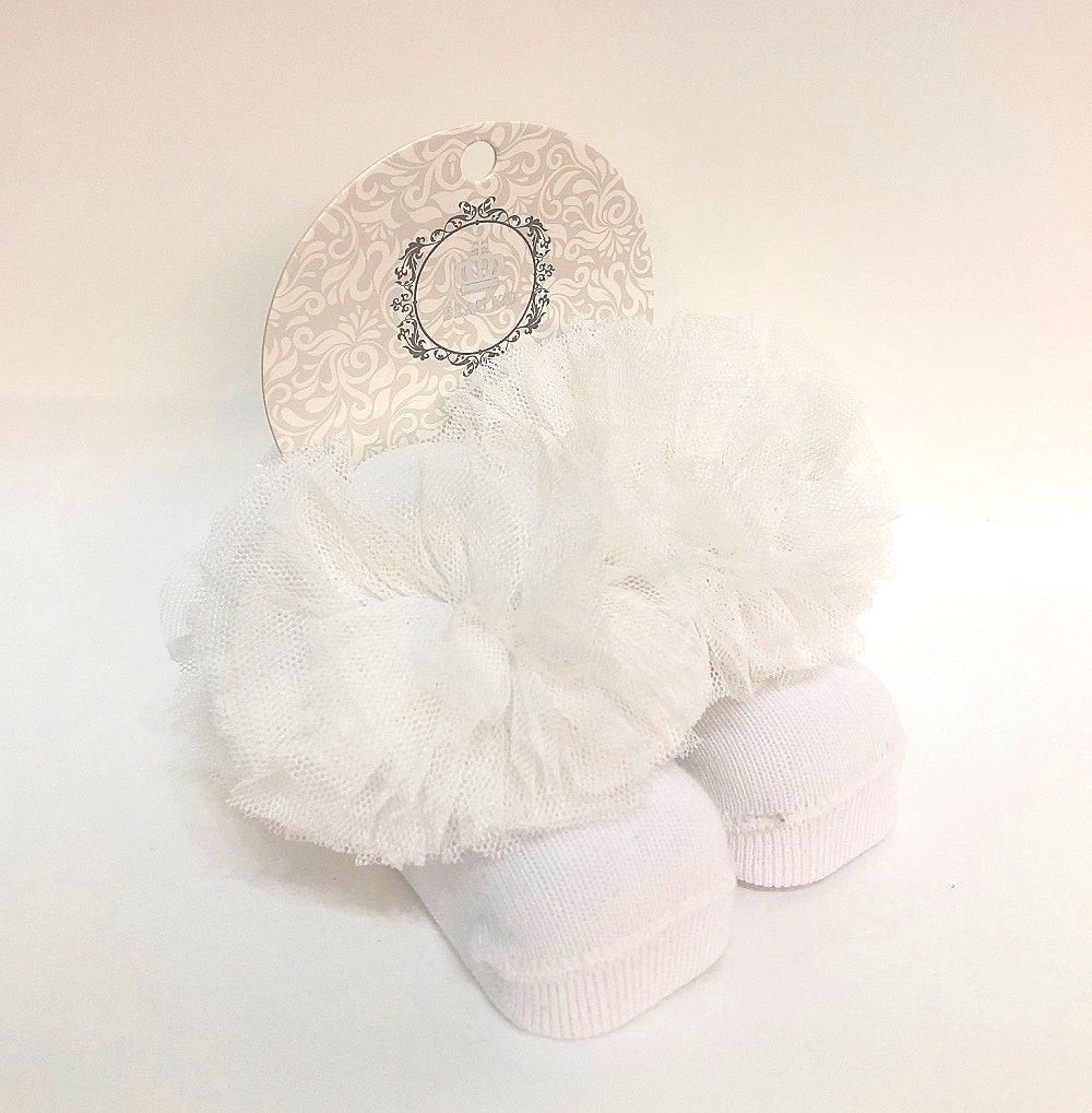 Tulle Frill Baby Socks