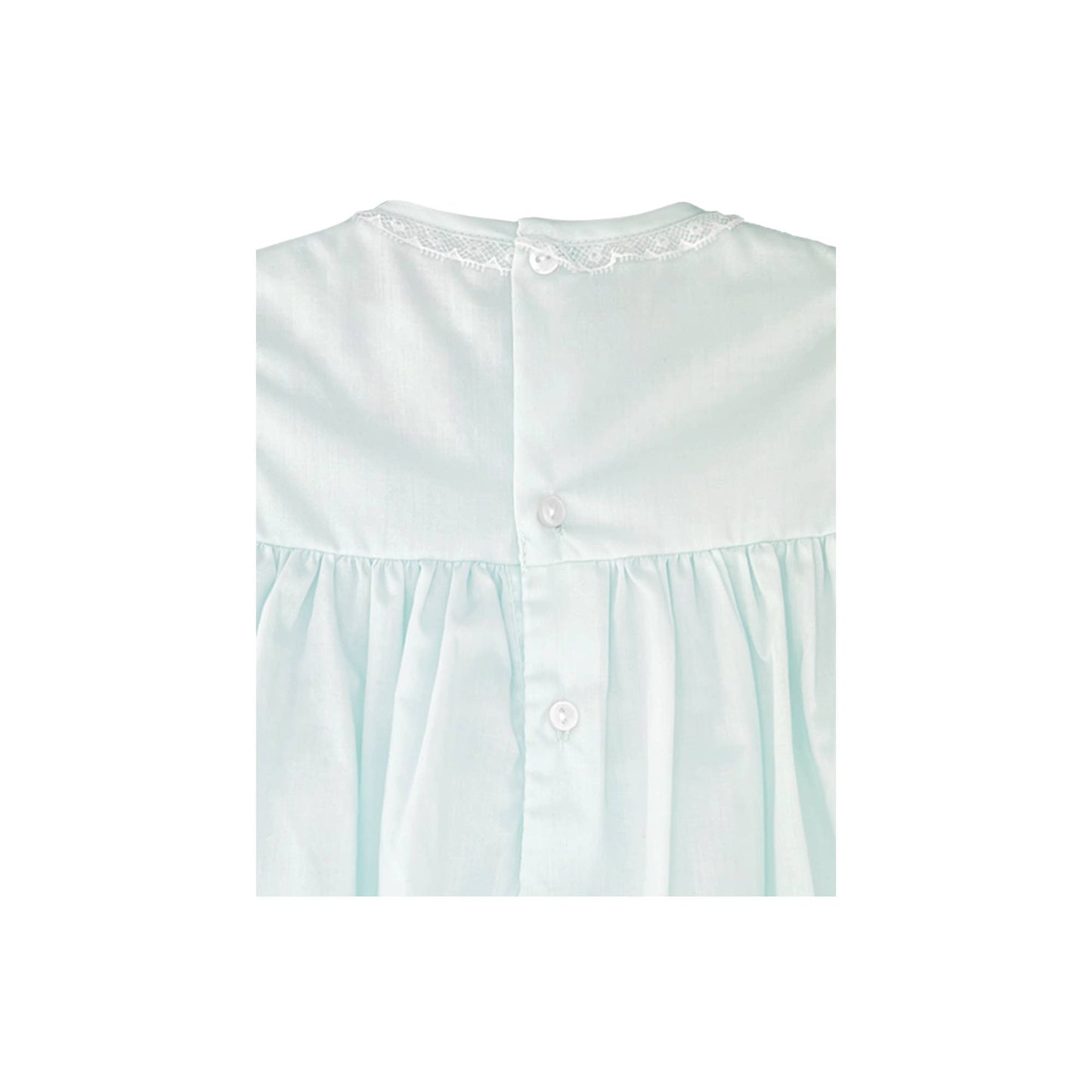 Fully Smocked Dress with French Lace