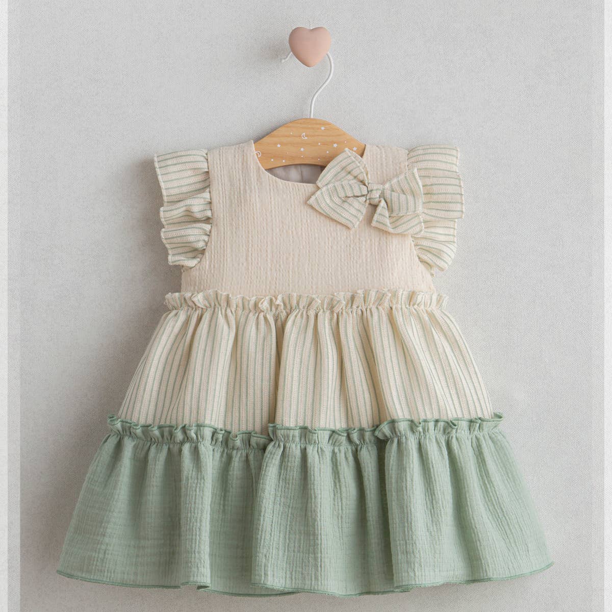 Girl Natural Spanish Muslin Dress