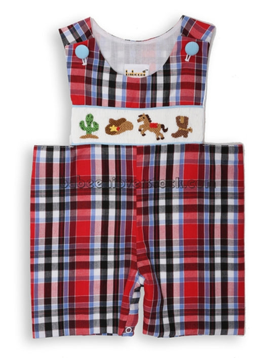 Cowboy Smocked Shortall