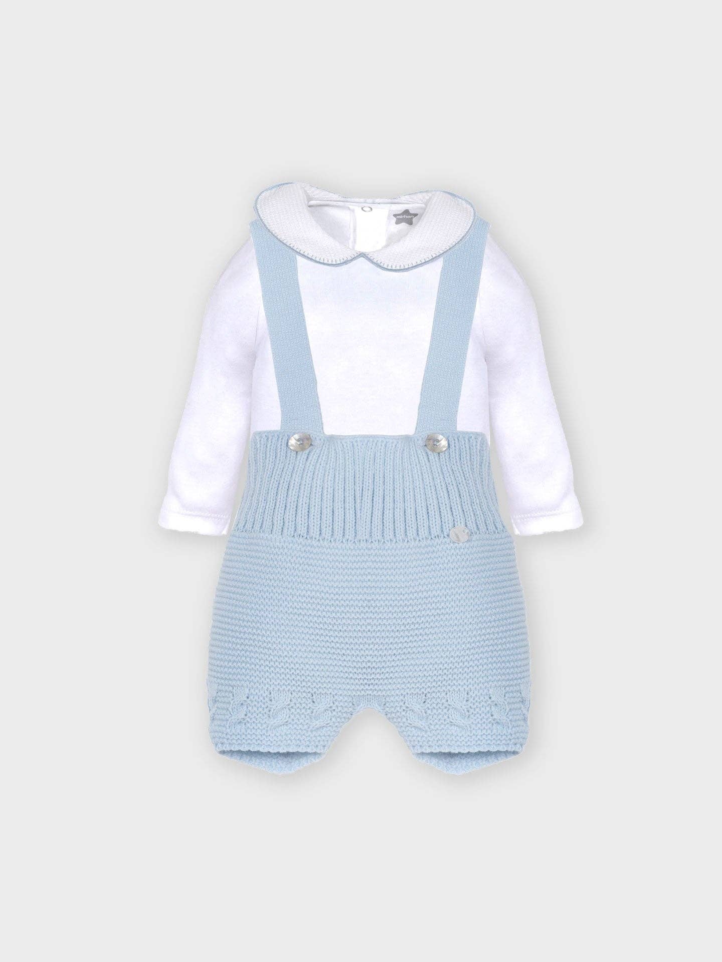 Lil Lads Sweater Overall Set