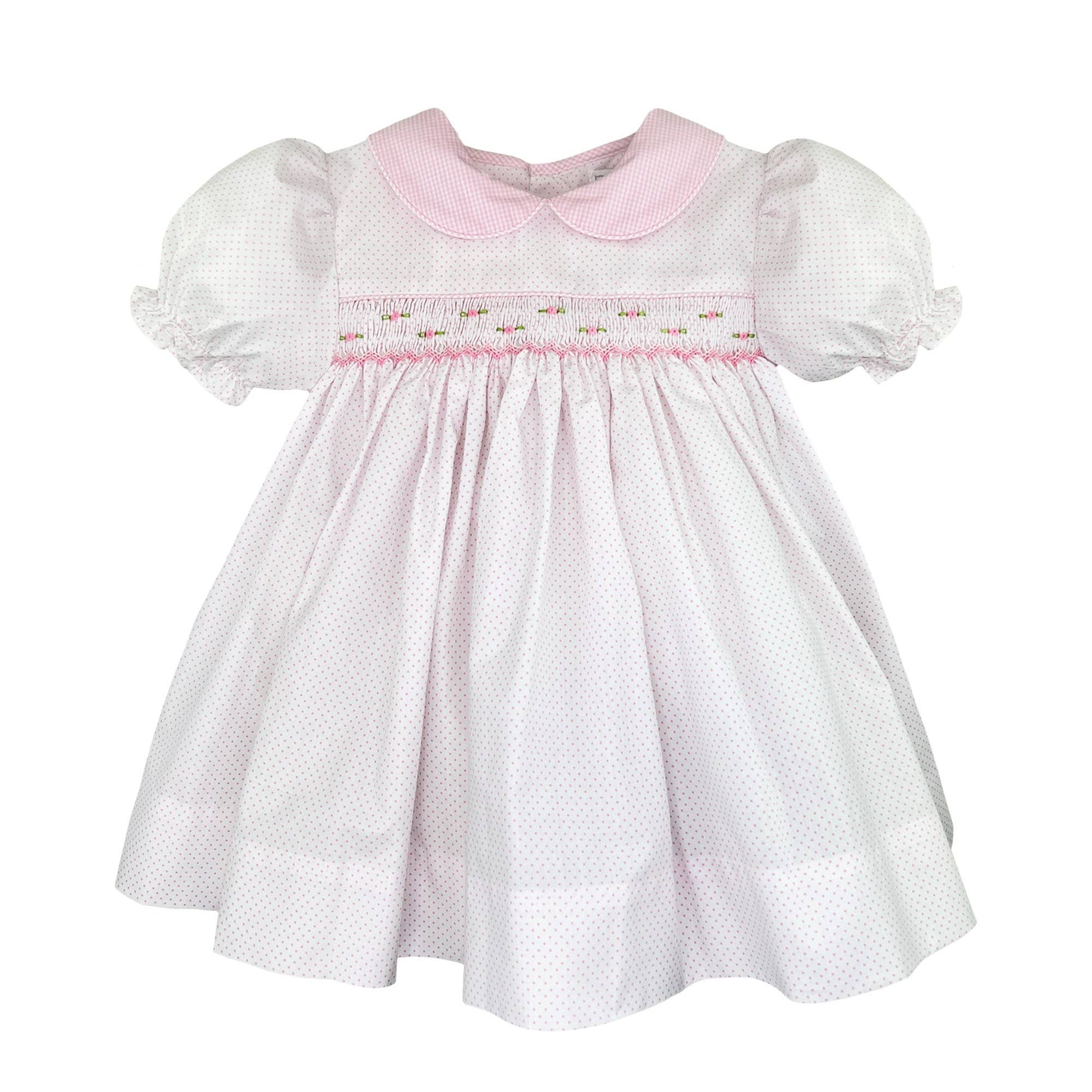 smocked dress fabric Dress with Corded Smocking
