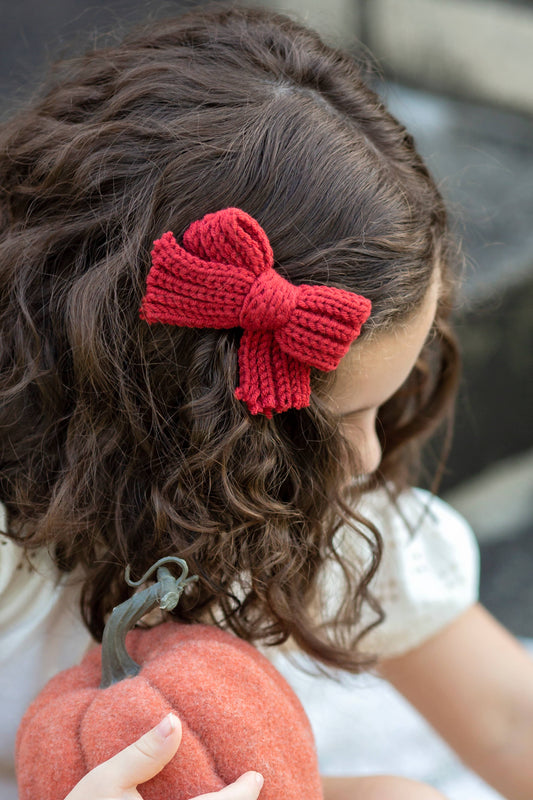 Knitted Hair Bow