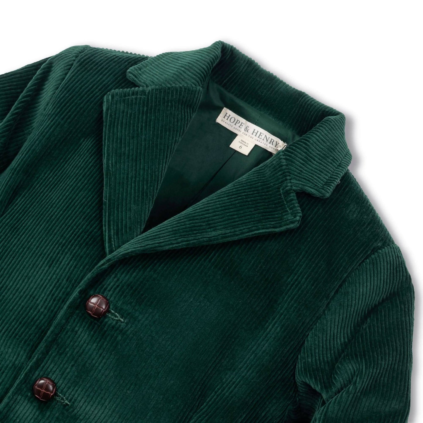 Organic Corduroy Blazer with Elbow Patches