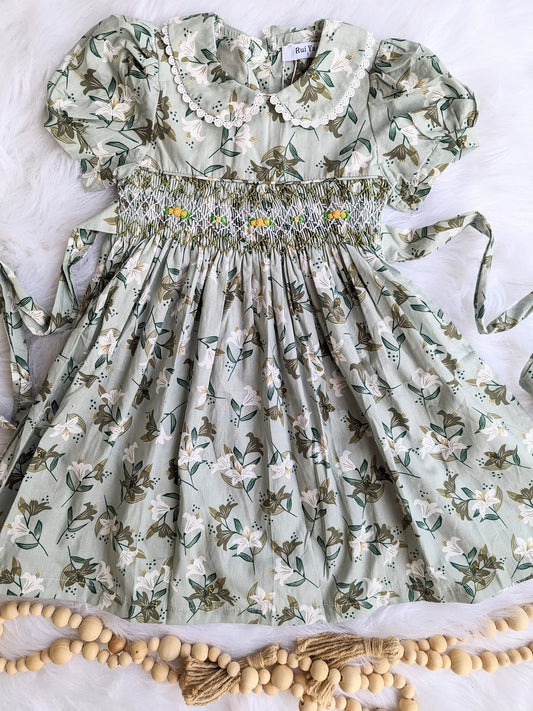 Sage Floral Smock