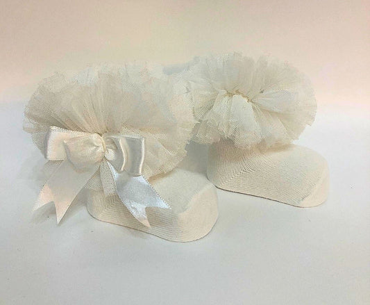 Tulle Frill Baby Socks