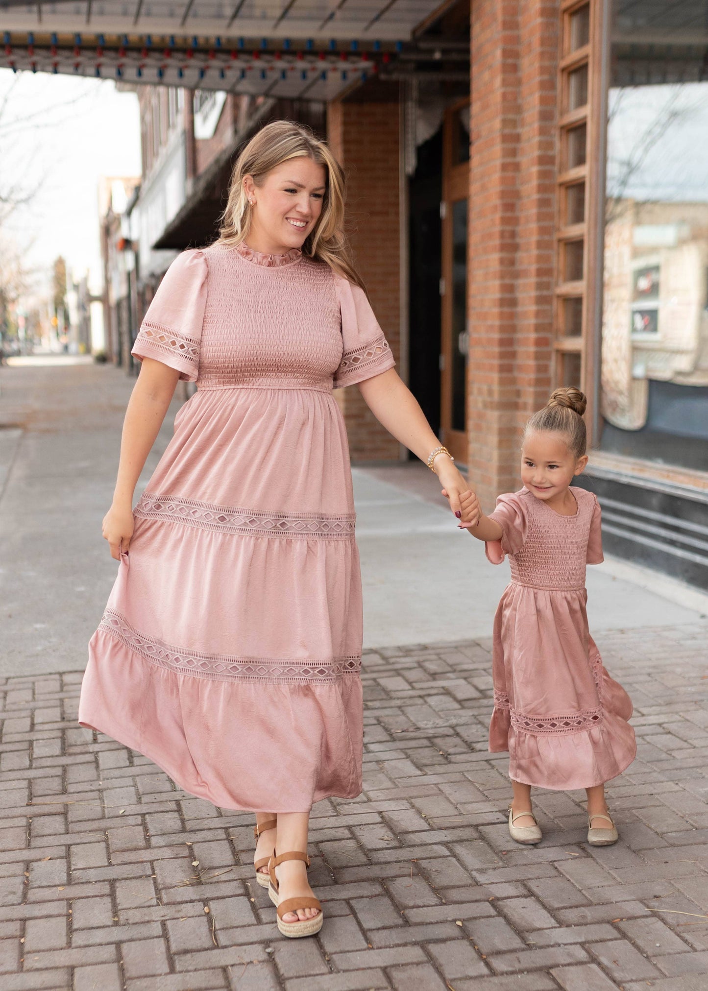 Millie Blush Smocked Little Girl Dress (2T-8Y)