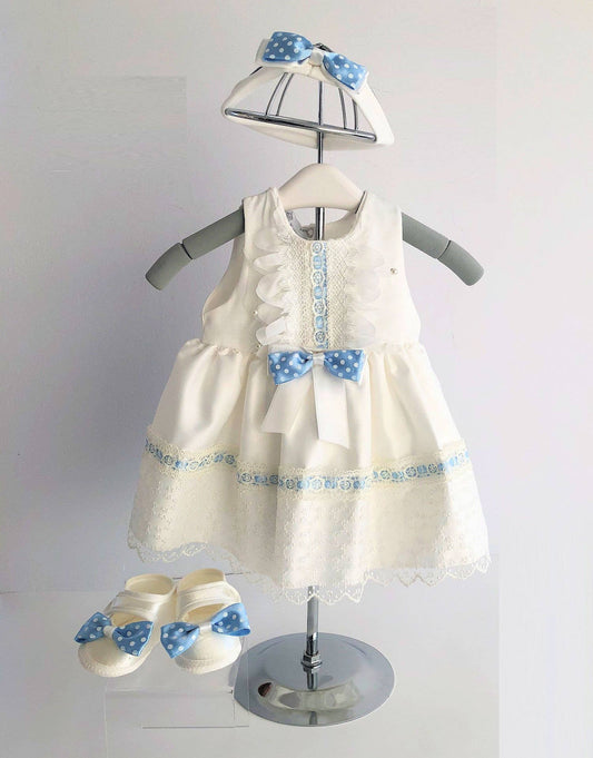 Dress-Booties and Headband - Blue
