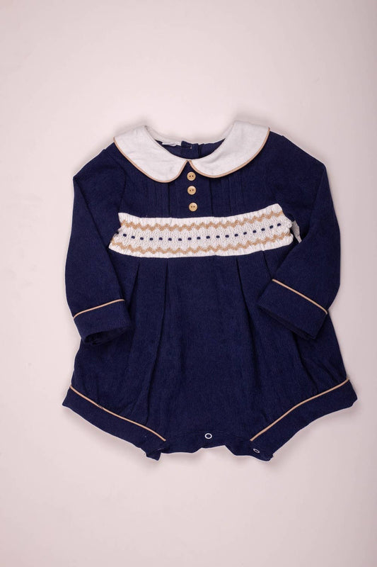 Lil Lads Corduroy Smocked Shortall