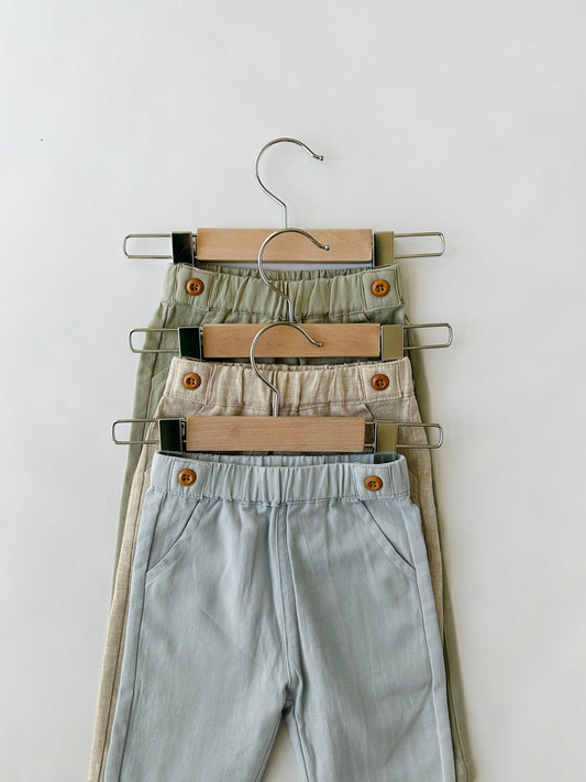 Linen Dress Pants & Suspenders