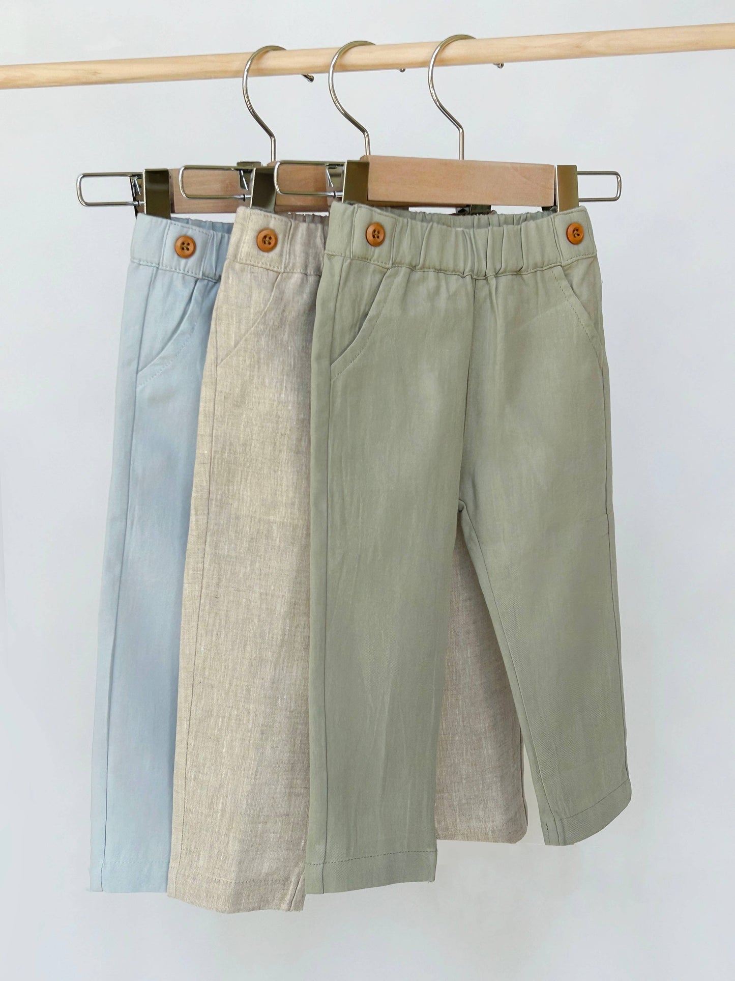 Linen Dress Pants & Suspenders