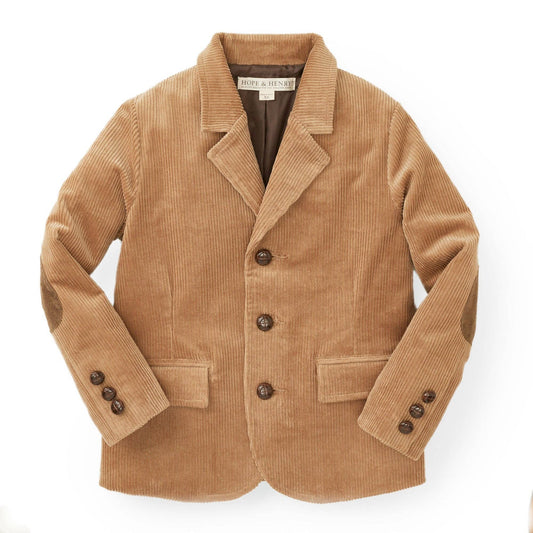 Corduroy Blazer with Elbow Patches