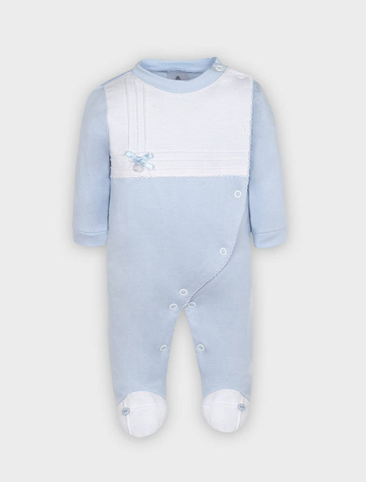 Lil Lads Classic Crossed Footed Romper